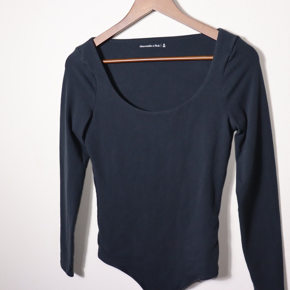 Abercrombie & Fitch Long Sleeve Scoop Neck Bodysuit - Picture 5 of 6